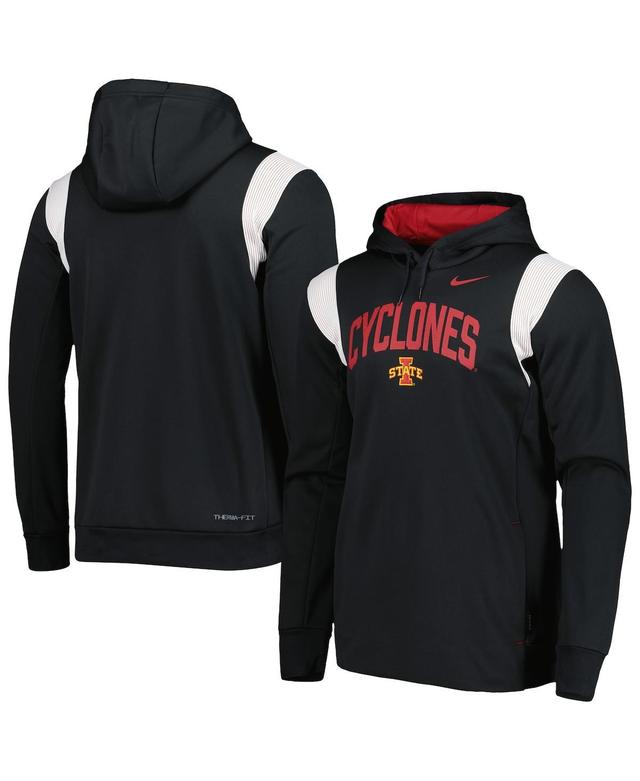 Mens Nike Black Iowa State Cyclones 2022 Sideline Performance Pullover Hoodie Product Image