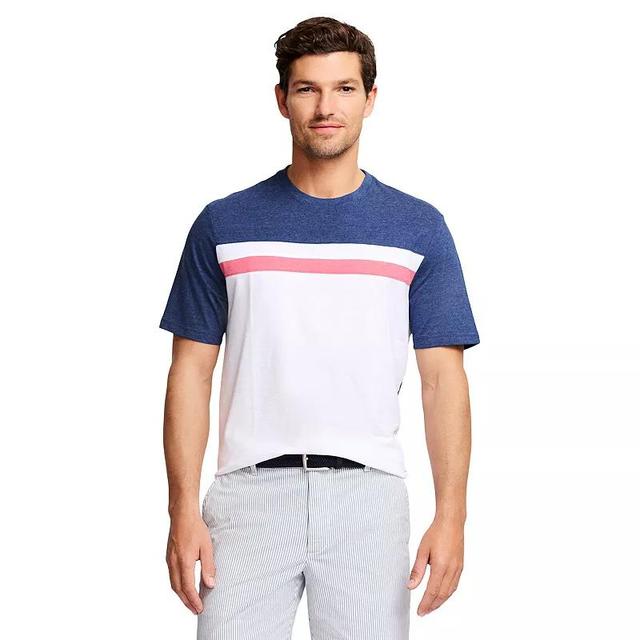 Mens IZOD Saltwater Color Blocked Short Sleeve Crewneck T-Shirt Product Image