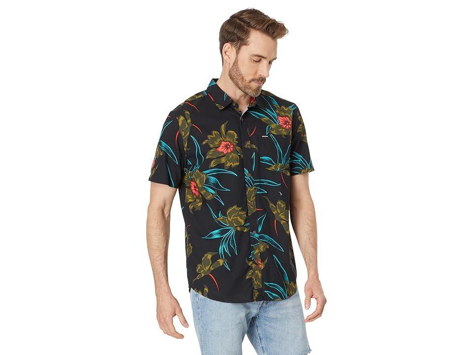 Volcom Island Time Short Sleeve Woven Combo) Men's Clothing Product Image