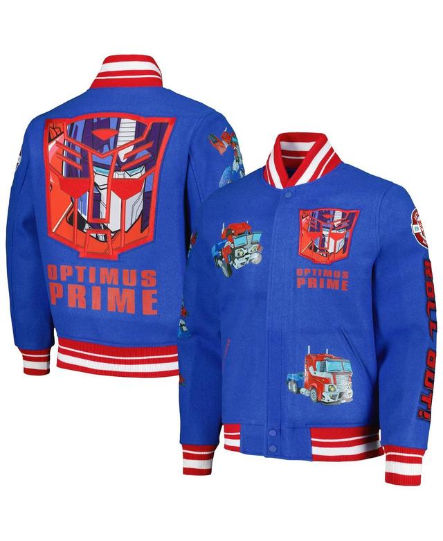 Mens Freeze Max Royal Transformers Roll Out Full-Zip Varsity Jacket Product Image