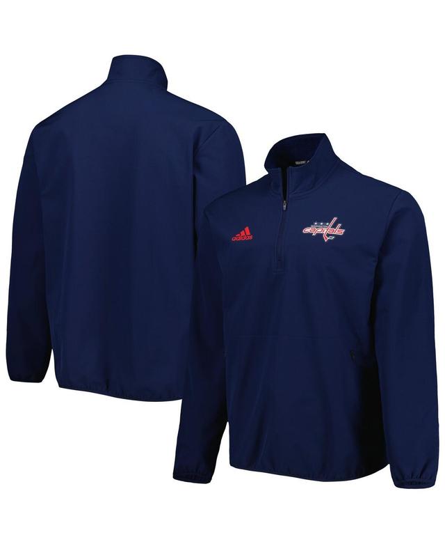 Mens adidas Washington Capitals COLD.RDY Quarter-Zip Jacket Blue Product Image