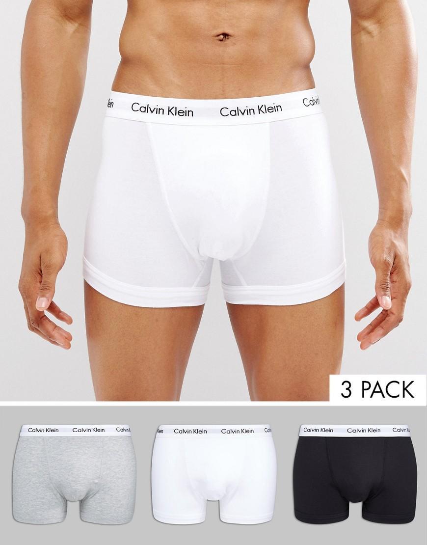 Calvin Klein Cotton Stretch 3-pack trunks Product Image