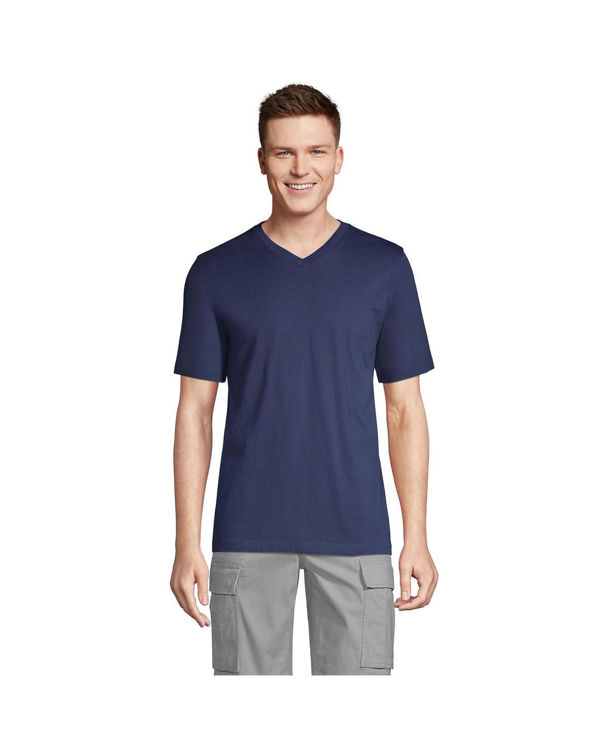 Big & Tall Lands End Super-T V-neck Tee, Mens Product Image