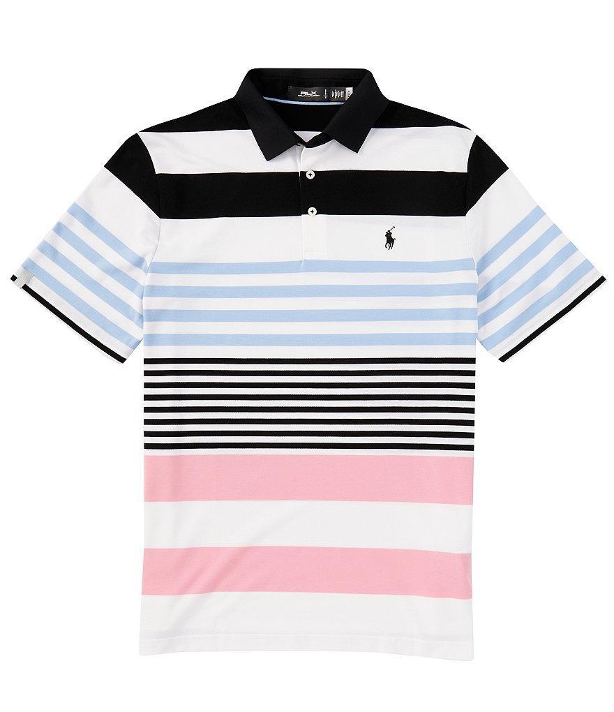 Polo Ralph Lauren RLX Golf Performance Stretch Stripe Pique Short Sleeve Polo Shirt Product Image