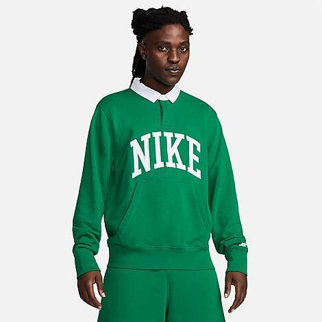 Nike Men's Club Fleece Long-Sleeve Fleece Polo Product Image