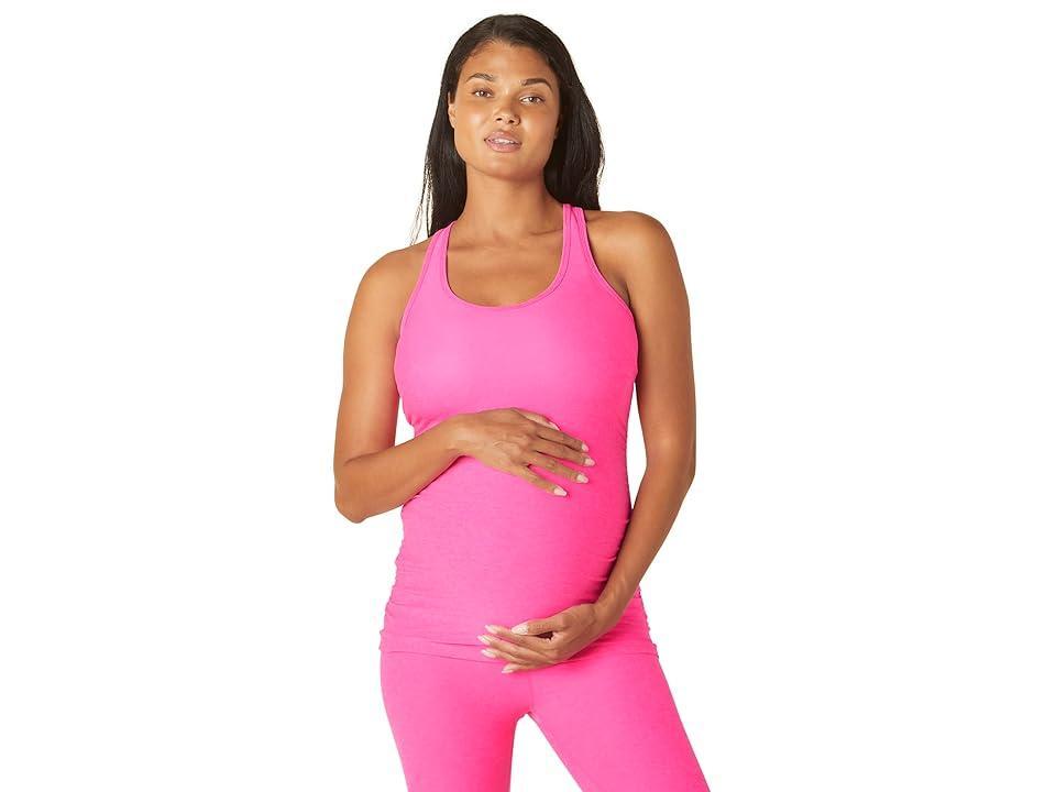 Beyond Yoga Maternity Travel Racerback Tank Top Hype Heather) Women's Sleeveless Product Image