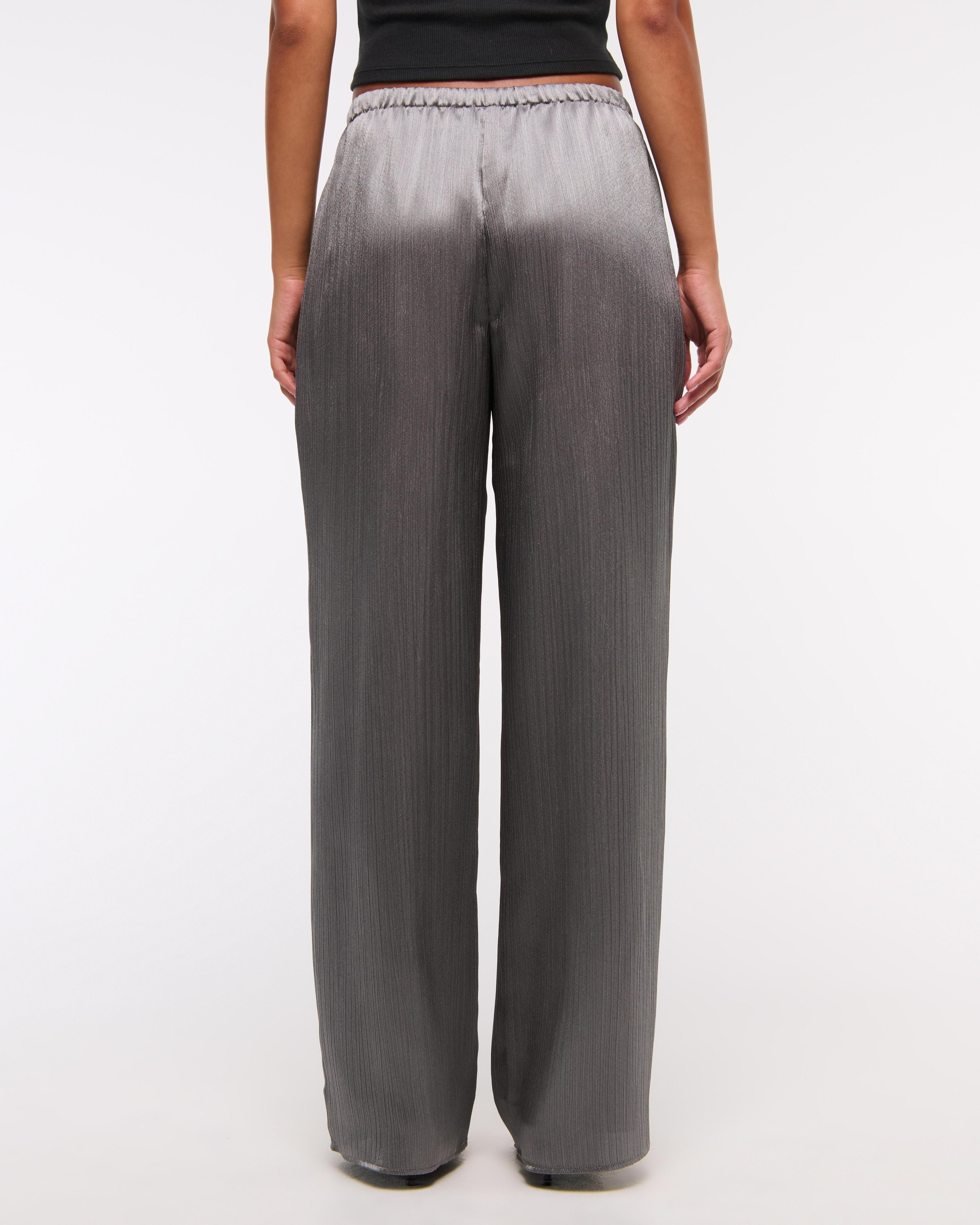 Textured Satin Pull-On Pant Product Image