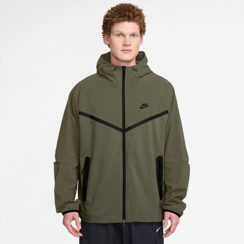 Nike Mens Tech Woven WR Full-Zip Jacket - Medium Olive/Black/Medium Olive Product Image