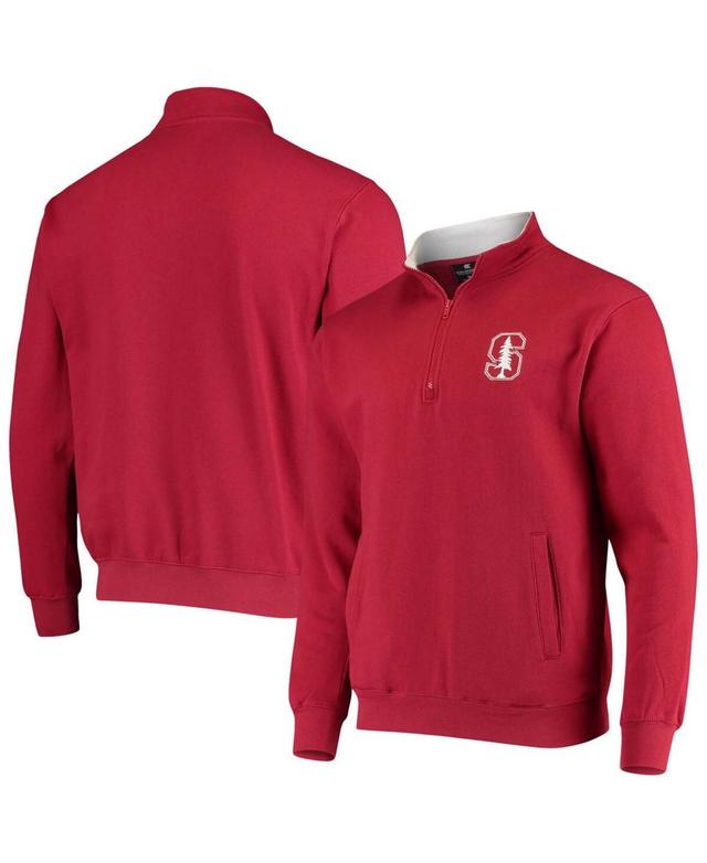 Mens Colosseum Cardinal Stanford Cardinal Tortugas Logo Quarter-Zip Jacket Product Image