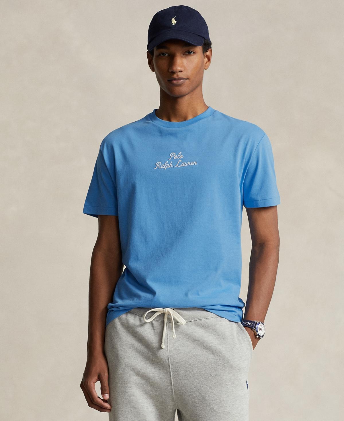 Men's Classic-fit Logo Jersey T-shirt In Riviera Blue Product Image