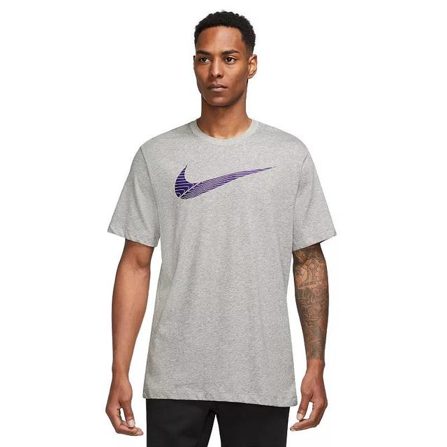 Mens Nike Dri-FIT Fitness Tee Dark Gray Grey Product Image