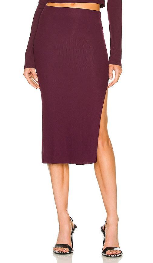 COTTON CITIZEN x REVOLVE Melbourne Midi Skirt With Slit Size L, M, S. Product Image