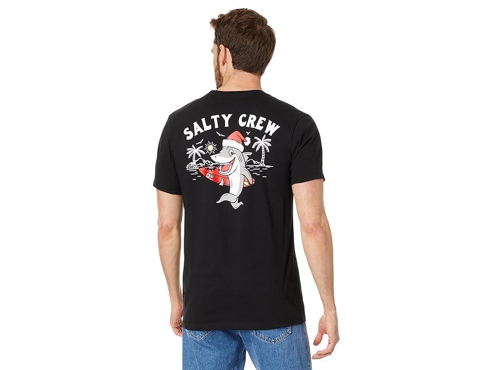 Salty Crew Santa Shark Short Sleeve Tee Men's Clothing Product Image