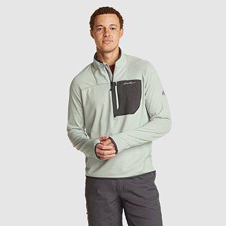 Men's High Route Grid Fleece 1/2-Zip Mock Neck Product Image