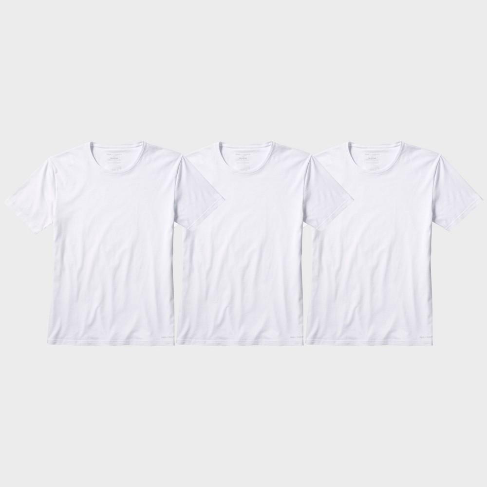 Pair of Thieves Mens 2+1 Bonus Pack Super Soft Crew Neck Undershirt - White Product Image