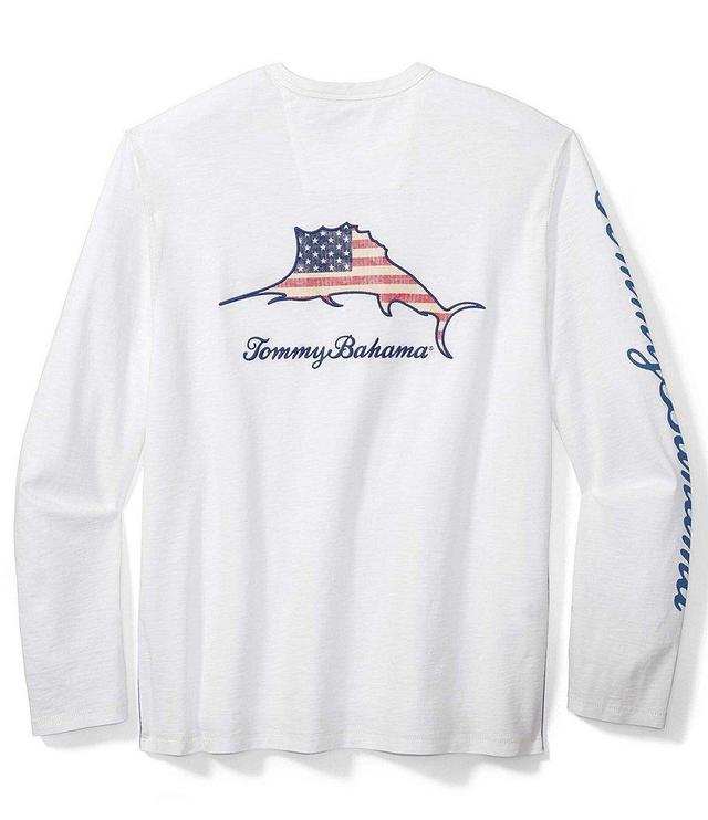 Tommy Bahama Long Sleeve Patriotic Billboard T-Shirt Product Image