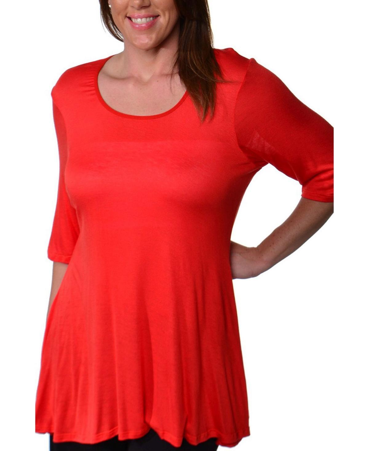 24seven Comfort Apparel Plus Size Tunic Top Product Image