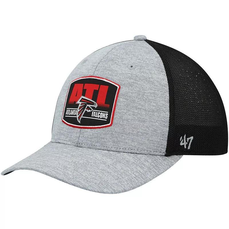 Mens 47 Heathered Gray/Black Atlanta Falcons Motivator Flex Hat Product Image