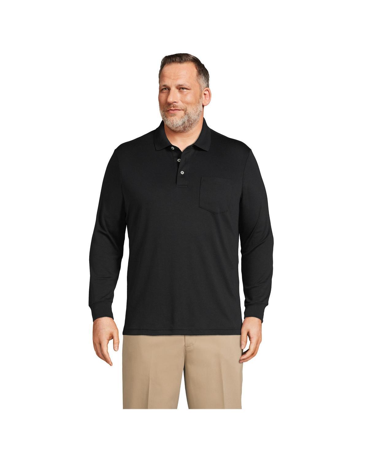 Mens Lands End Classic-Fit Super Soft Supima Pocket Polo Product Image