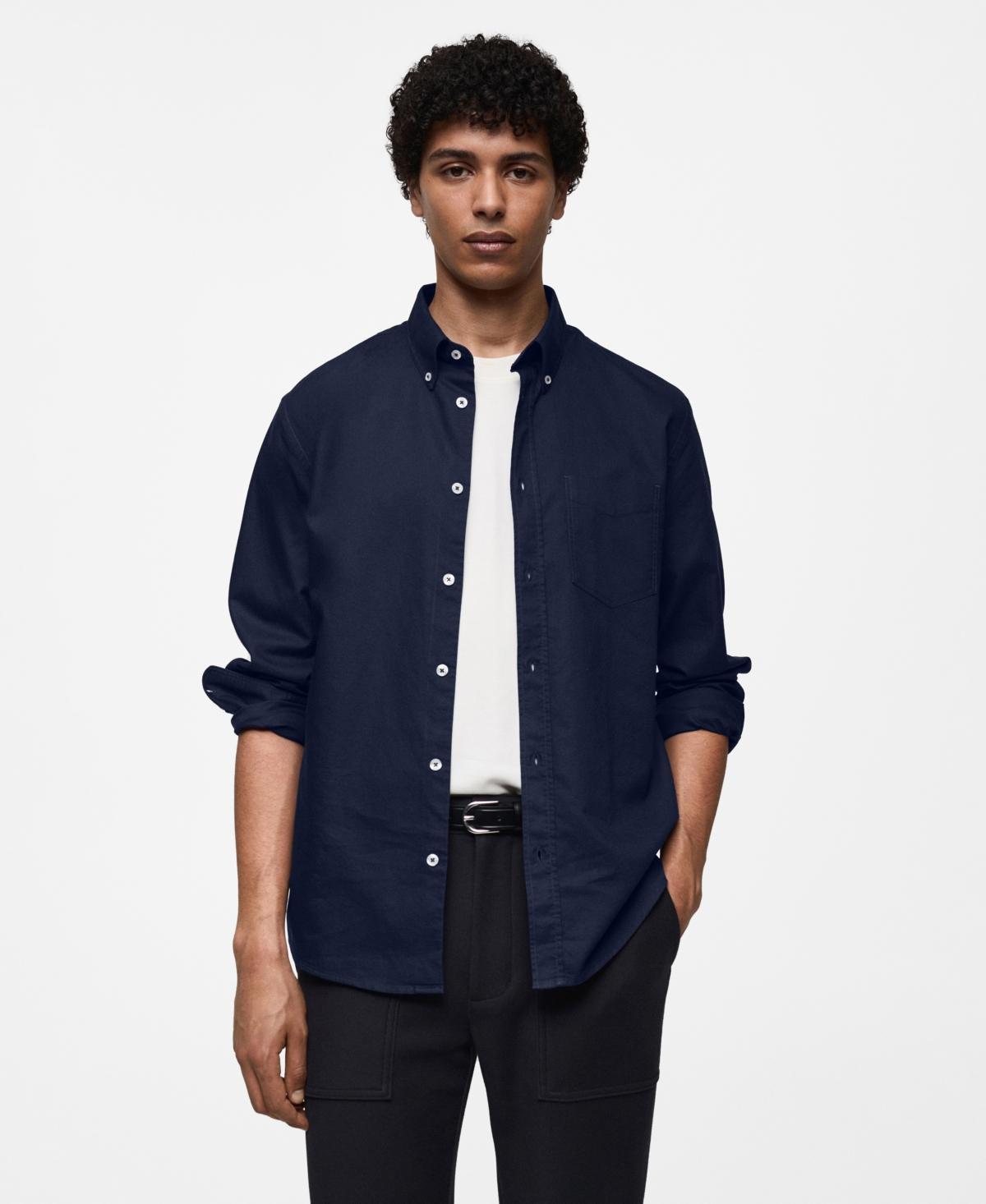 Mango Mens Oxford Cotton Shirt Product Image