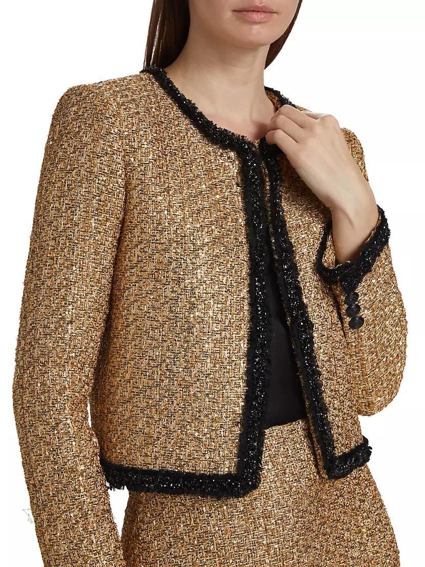 Landon Metallic Tweed Box Jacket Product Image