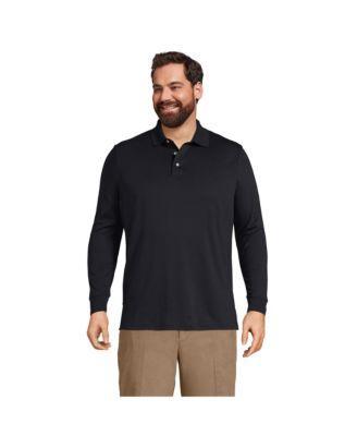 Men's Long Sleeve Super Soft Supima Polo Shirt Product Image