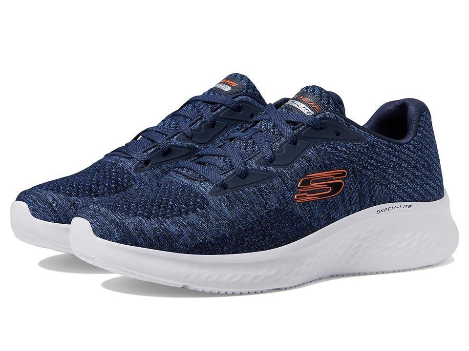 SKECHERS Skech Lite Pro Faregrove (Navy/Orange) Men's Shoes Product Image