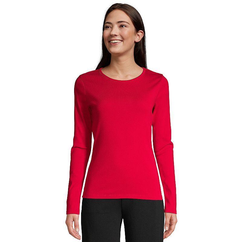 Lands End Womens Cotton Rib T-shirt Product Image