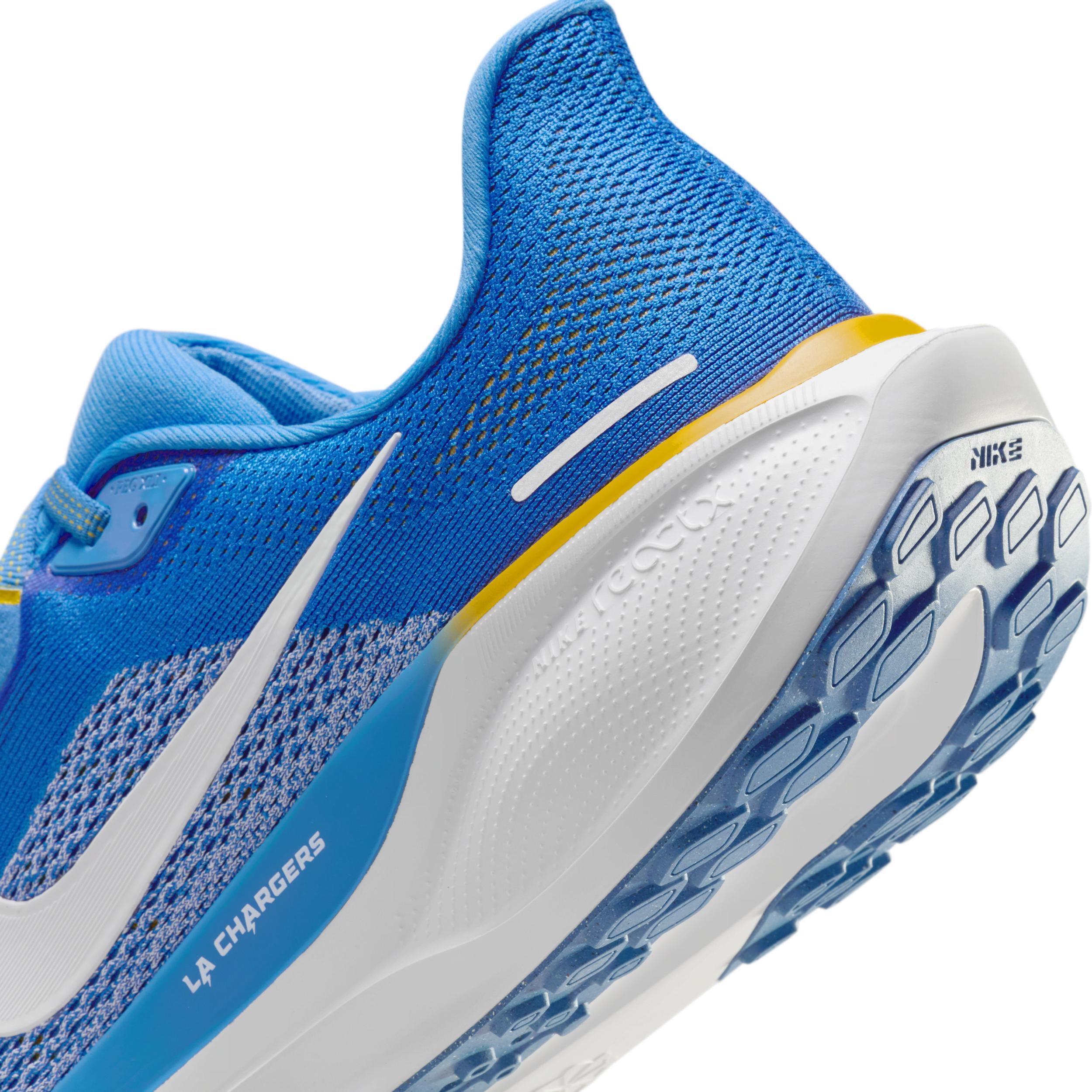 Nike Mens Pegasus 41 NFL Los Angeles Chargers Road Running Shoes Product Image