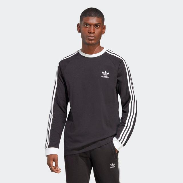 adidas Originals 3-Stripes Long Sleeve Cotton T-Shirt Product Image