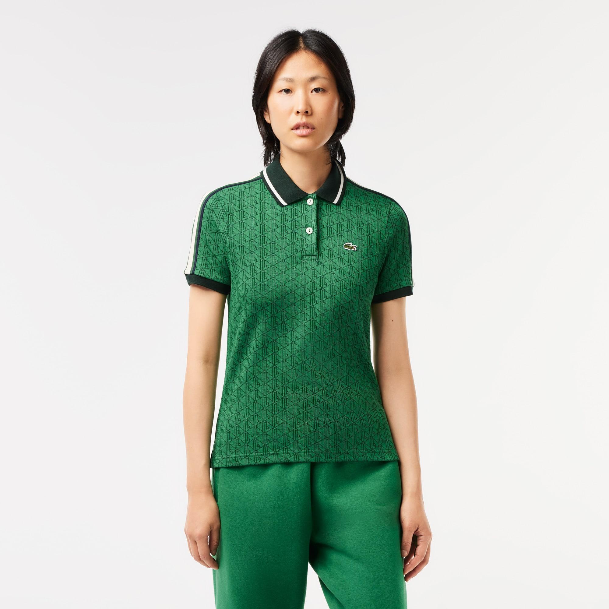 Women's Slim Fit Monogram Polo Product Image