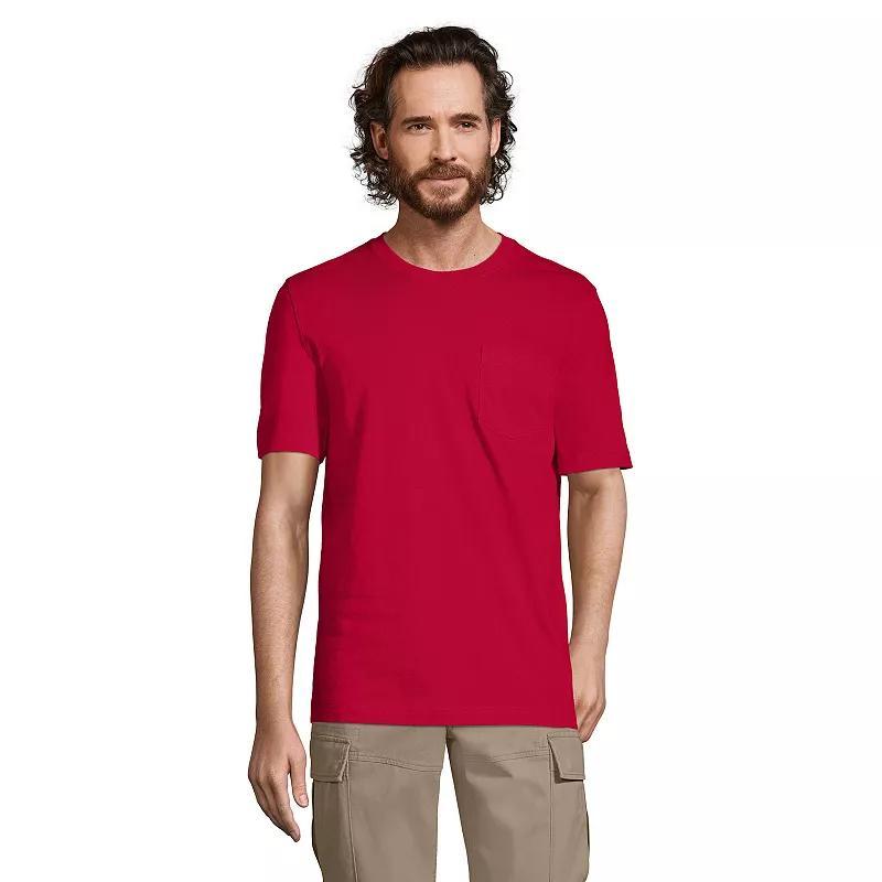 Lands End Mens Super-t Short Sleeve T-Shirt with Pocket Product Image