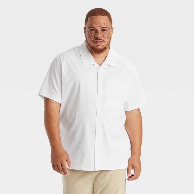 Mens Big Seersucker Shirt - All In Motion True White 2XL Product Image