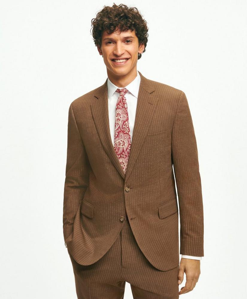 Classic Fit Stretch Wool Pinstripe 1818 Suit Product Image