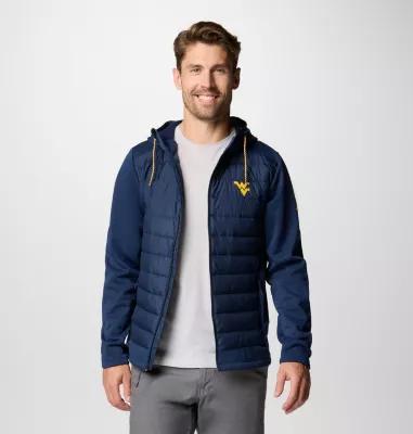 Columbia Men's Collegiate Out-Shield Hybrid Hoodie - West Virginia- Product Image