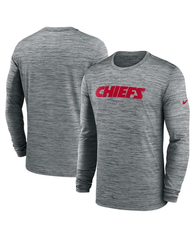 NIKE Men's  Powder Blue Los Angeles Chargers Sideline Team Velocity Performance Long Sleeve T-shirt Product Image