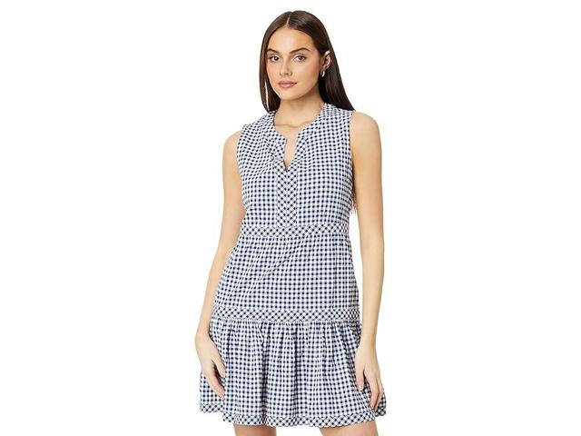 Vineyard Vines Harbor Tiered Dress (Gingham /White) Women's Clothing Product Image