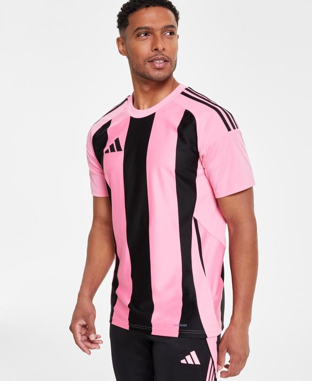 adidas Mens Striped 24 Performance Jersey - Pink Product Image