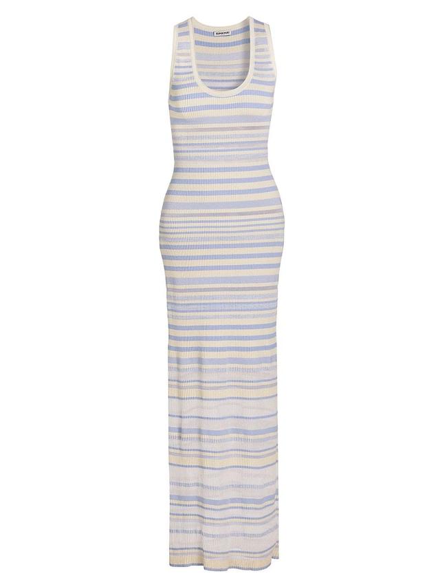 Womens Ander Stripe Maxi Dress Product Image