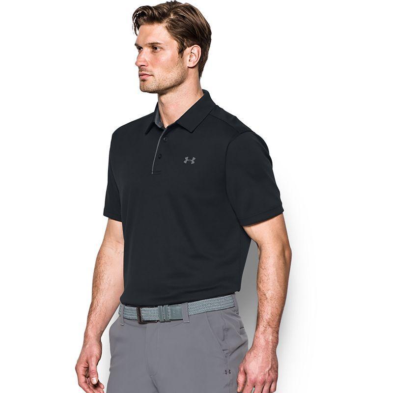 Mens Under Armour Tech Polo Orange Product Image