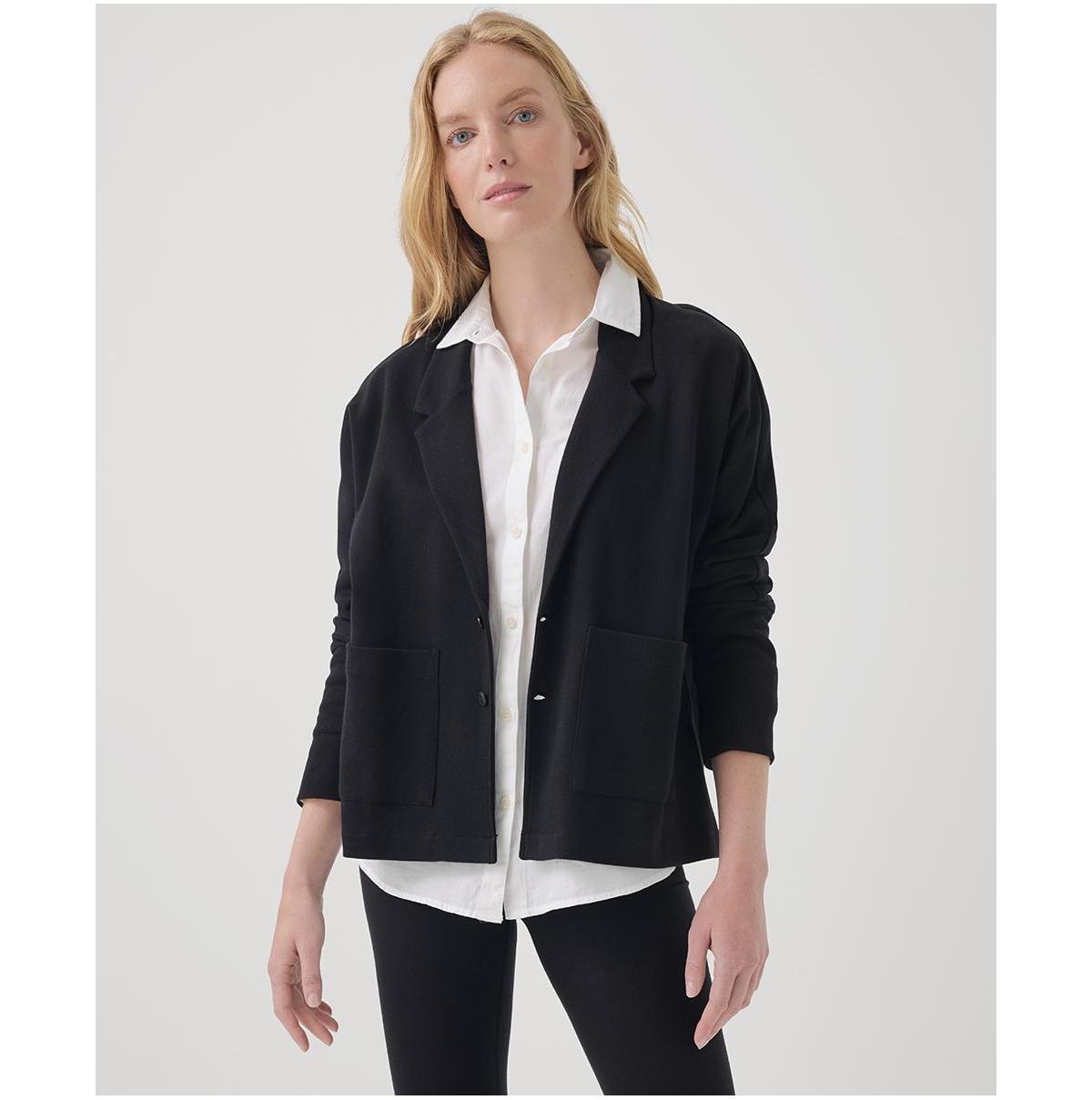 Pact Womens Organic Cotton Airplane Relaxed Blazer Product Image