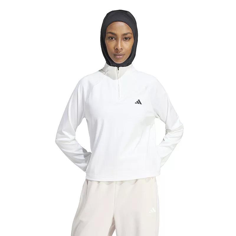 Womens adidas Essentials 1/4-Zip Training Sweatshirt Product Image