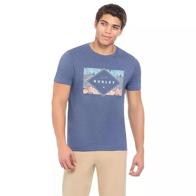 Mens Hurley Graphic Tee, Boys Blue Product Image