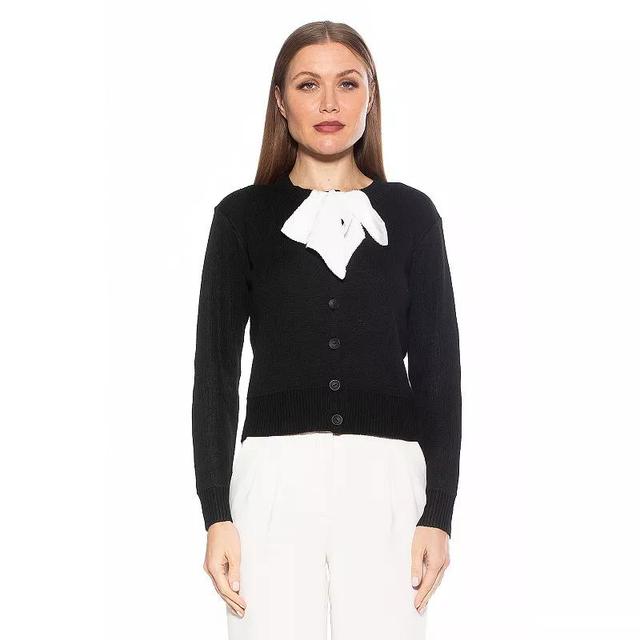 Womens ALEXIA ADMOR Calix Knit Cardigan with Bow Detail Product Image