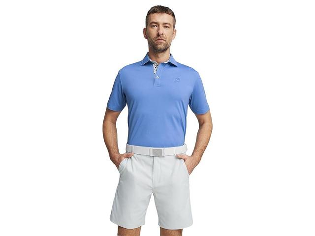 PUMA Golf X Ap Floral Trim Polo (Blue Skies) Men's Clothing Product Image