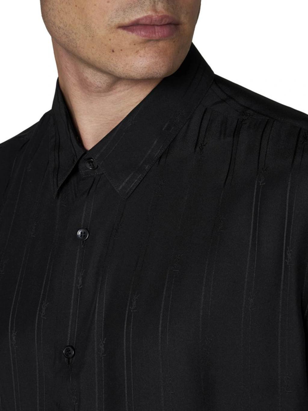 Silk Shirt In Black Product Image