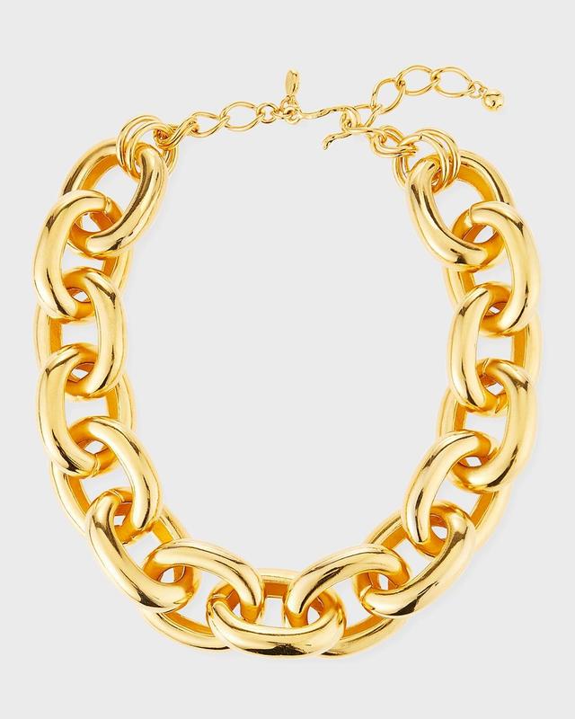 Womens Polished Link Necklace Product Image