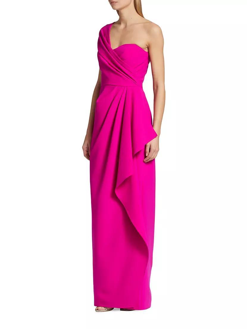 Crepe One-Shoulder Gown Product Image