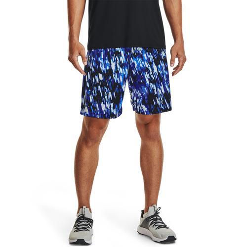 Under Armour Mens Tech Printed Shorts - Black/Bauhaus Blue Product Image