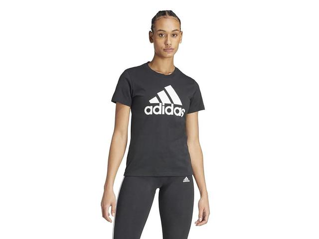 adidas Loungewear Essentials Logo T-Shirt White) Women's Clothing Product Image